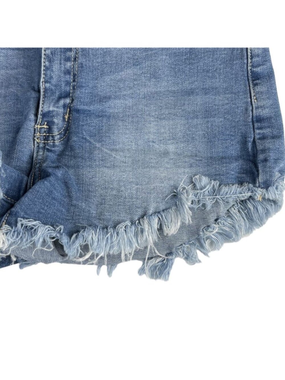 KanCan Distressed Mid Rise Shorts Denim Size 9/28 Blue Summer Festival - Picture 3 of 8